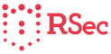 Logo RSec fondo transparente puntos blancos